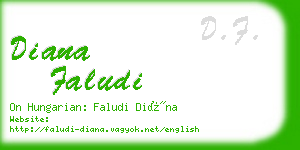 diana faludi business card